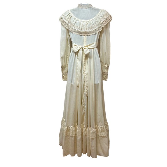 Vintage Gunne Sax Romantic Renaissance Bridal Collection Wedding Dress & Bloomer - Picture 3 of 16